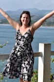 This is my absolute favorite dress. Fits well, light, airy and the slit takes it from sweet to va-va-voom. The adjustable straps are a plus and no need for a bra, even if you are on the larger, more mature side like me. - Nadia T.