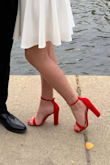 I wore these for homecoming and they look so cute in all the pictures that I took! They hurt my feet quite a bit, but I was already planning on taking them off anyways. Would definitely recommend. - Stephanie S.