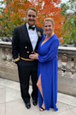 Absolutely loved this dress! It was very flattering even with being so busty. I am a 36G and never felt as if I was busting out of it. Wore it for a Black tie wedding. It is long, I wore 3inch heels and the back still dragged a little. All around amazing though! - Stefanie A.
