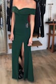 I love this dress.  The XS fit me perfectly, tight but not too tight.  The length was short on me, just brushing the ground in the back with bare feet.  I have shoes I can wear to get away with it because I love it SO much but there are other lulus long dresses that run much longer and are better for tall girls.  It hits me in the same place as it's hitting the model in the picture so I think I can get away with it.  Material has the perfect amount of stretch and surprisingly stays up really well for a strapless! - Kate T.