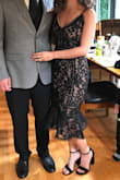 Obsessed with this dress. Got so many compliments. ONLY negative thing i would say is that it's a little tight on the thighs (right where it flares out). Otherwise, perfection. - Melanie K.