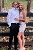 My daughter wore this to Homecoming. Love the cream and contrasting color! It's very flattering and extremely comfortable. - Kim T.