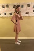 The dress fit a little odd because it was a little big in the upper body part. But the length was great! I was expecting it to be a bit short because I'm a little tall for my measurements, but it was good! - Meg H.