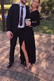 Absolutely loved this dress. It's made from great material and has weight to it which I love. I wore it to a wedding and got so many compliments! I'm 5'6 and I styled the dress with 4.25 inch heels, I also bought from Lulus. It left room to walk without tripping or needing the bottom hemmed. It's such an easy dress to wear casually or to an event. It runs true to size, and I ordered an XS, and weigh 105lbs. - Erin W.