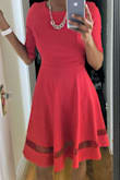 This is my third purchase for Lulus. They haven't failed me yet. I was looking for a nice simple red dress to wear for the holidays and I found this one. It fits perfectly and honestly can be worn for multiple occasions! - Tra'Lisha R.