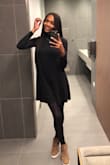 Love this dress thanx again Lulus. Super chic and comfy can be dressed up or down. I have this in green and the wine color and I love them all. Make more colors lol. Wore it to work with my leopard print wedges and Viola :) Perfect. - Cheryl R.