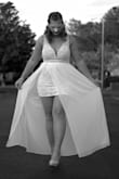 I got this dress for a masquerade party and it was so amazing. It's padded so you don't need a bra. It was the perfect length for how tall I am. It was comfortable and I just absolutely loved it! - Holly T.