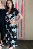 This jumpsuit was so much fun to wear. It's flowy and comfortable but low cut to give you the option to make it a little sexier. The front is easy to pin as well if you want a little less cleavage! - Michaela K.