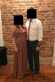 I wore this dress for a wedding and it was SO comfortable. I was worried about it being too big but the adjustable straps and tie around the waist made it really easy to fix to your size. I am tall already but had to wear about 3" heels for it to not be dragging on the floor. I ended up taking off my shoes later and just held it up. I would suggest wearings spanx just in case it comes up because the fabric is pretty light weight. I LOVE this dress! - Renee K.