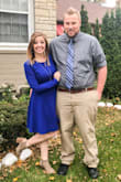 The blue is PERFECT! The sleeves were a tad loose on me, but the small fit great! I feel like this dress accentuated my waist really well. The material is thick, so it's perfect for a fall or winter wedding! - Brooke C.