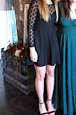 I bought this dress for an October wedding and it was exactly what I was looking for. The mesh sleeves and back looks so nice in person. I got a lot of comments on the dress! - Ashley G.