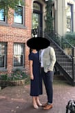Comfortable, beautiful jumpsuit that is versatile and looks really pulled together! I wore this for my engagement photo shoot and loved how it looked on my body.  It made me feel tall and skinny!  The fabric is nice and has a subtle pattern on it.  The bow in front is a cute touch.  Highly recommend! Another awesome Lulus buy! - Sara S.