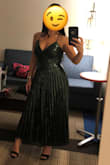 Very happy with this dress, I received so many compliments. I would order one size down. I am normally a small but the XS fit better. - Natalie F.