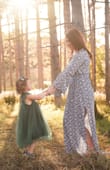 I got this dress for a family photo shoot and it did not disappoint! It is comfortable, elegant yet casual, and flattering. I felt lovely in it, it photographed beautifully, and I can wear it for many occasions to come. I usually wear a S but got an XS based on other reviews and it fit perfectly! (I did not get it hemmed because it worked with the shoes I wore, but if I were wearing flats it would need shortening for sure) - ALLISON W.