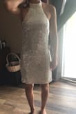 My daughter bought this dress for a sweet 16 court. Runs at least 2 sizes big we bought a small and had to pay an additional $70 to get it sized. The neck was too big the dress was way too long and wide - Karen O.