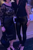 I wanted to get the XS but they were out of stock so I ordered the S and they were perfect. They didn't fall down when I moved. They didn't smell like some of the previous comments regarding these pants. You can wear them for any occasion! - Andra W.