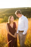 This dress was perfect for engagement photos. The fabric was quality and very flowy. I'm smaller chested, so I ended up having to get the straps altered by a couple inches to fit right. Otherwise, the dress fit and looked great! - Kerri B.