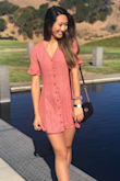 I ordered a S and a XS. I went with the XS! The dress is super cute for the summer and spring time. Love the sleeves! Overall, Super cute and fun dress. The print is just so beautiful. Super good quality. I paired it with some brown slides, but can easily be worn with sneakers or ankle booties. Picture was worn to a wine tasting. - Stephane