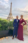My uncle and aunt got married in France and this was the perfect dress! Long, fashionable, and the perfect color! I got so many compliments while wearing it. - Peyton J.