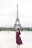 I wore this dress in Paris, and I can't xplain how much I loved it... I got a lot of compliments and the color is just perfect. I ordered a Small even though I'd normally order a L and it fits perfect. - JESSICA E.