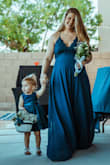 Absolutely loved slipping into this dress for numerous weddings all within a month of each other! Super comfortable to wear for hours on end, and did I mention I have a solid 7 month baby bump?! Slipped right over my belly with so much room to spare from the full skirt! Would 100% recommend for any dressy occasion or for any mamas out there looking for a gorgeous wear for a maternity photo shoot! - Hailey P.