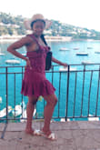 beautiful dress, vibrant color but i think i should have gone with a medium cause it's way too big - Chetanna I.
