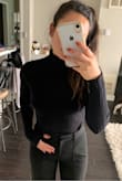 Great simple long sleeve bodysuit. Great for work. I wouldn't recommend for anyone sensitive to itchy skin as it can itch around the neck a little bit. Still very soft though! - Elisa L.