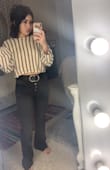 I'm short, was toooo long but I got them hemmed & I love them. - Dominique F.