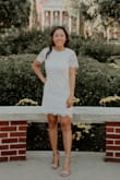 perfect dress for my grad pictures. a little short when I sat down but if you're aware of it then it's great!! - Rachel M.