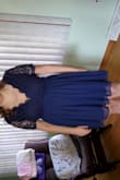 I loved how this dress fit. I have large boobs and was very worried but I had the right amount of cleavage. I felt so comfortable at the Wedding I was at. I received many compliments all night. The dress stayed in place very well and I didn't feel like I needed to adjust it besides once. - Michele H.