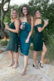 I ordered this dress for an October wedding in Scottsdale, AZ and it was perfect! I ordered the size small and it fit like a glove. Despite it being strapless, I danced the night away and didn't have to worry about constantly pulling up the top of the dress as it stayed in place very well! Super comfortable and quality material. I definitely recommend getting this dress if you're looking for something classy and elegant for a special occasion! Love, love, love! - Katie J.