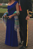 Favorite formal dress ever worn. It has a peplum waist on one side that I didn't notice at first in the picture. Very flattering and so comfortable. Classy and sexy dress. - Rachel T.