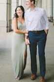 I ordered this dress for my engagement pictures, mostly based off of the other positive reviews this dress got. 0 regrets- the dress was perfect! It was very light weight, but not totally see through (which was great since it was super hot out). It is pretty clingy though, so you can see everything. I'm 5'4" and wore short heels and it was just about perfect in length. I also have a fairly small bust, but it looked fine and would be fine for someone with a bigger chest! It wrinkles pretty easily though and isn't really iron- friendly (just something to keep in mind). I tried to choose pictures that showed the fit and fabric best- I will absolutely be wearing this dress the next chance I get! - Sam B.