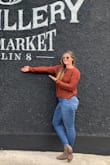 This is a great sweater! The color is absolutely vibrant and the fit is comfy, smooth, and not in the least bit heavy! - Rachel H.