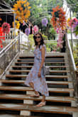 Pics says it all. I wore wore this dress in Thailand while I was out for a vacation. - Toral P.