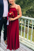 Had to alter the bottom some, and I also moved the straps to under my armpits so that my whole back showed. LOVED the dress. - Dawn W.