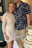 My husband and I got married in Hawaii and had a very small ceremony. We went back home and did a celebration and this was the perfect dress for the occasion! Dressed it up with the belt I wore for my wedding and it was good to go. - Ashley C.