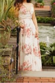 I definitely recommend this dress. It was lower in the chest area than I expected it to be, but still worth it. With the right pair of heels it also is a floor length on me. Love the flow and colors of this dress. 
*bought for my senior pictures - Violet P.