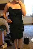 SO happy with this dress! Bought it for a Christmas party and it is PERFECT! The top doesn't move much when dancing (I practiced in my room), color is so beautiful, length is perfect, would HIGHLY recommend!! - Sara J.