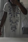 I absolutely love love love this dress, I had my eye on it for a long time( like a year) and always said if it's meant to be, it will be available by the time I go to Santorini and it was! Definitely recommend. I didn't wear a bra with it, just pasties. - Cassandra L.