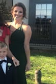 I bought this dress to wear to an evening wedding and it was perfect! It's very simple, but I got so many compliments! I did have to have the straps taken in and darts put in the back, but an easy fix! It's a little long even with four inch heels on. Overall, very comfortable and hope I get the chance to wear it again! - Kate O.