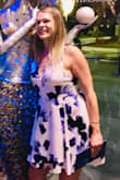Very much enjoyed this dress. Great way to show off arms and super comfy no bra necessary. Wore in Miami during a wind storm and it did me justice, as well as worn out at a fancy restaurant. Very versatile - Mary F.