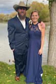 Dress fit a little big, wish I would have ordered a medium, but made it work. Other wise the dress was stunning in person and felt great. Got tons of compliments on it! Also runs really long. Highly recommend ordering with time to get it hemmed. - Mackenzie S.