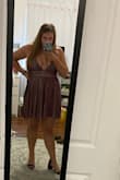 I love this dress! I am wearing it to my sorority semi formal at the end of the month. Perfect color combination and the waistline is at a flattering spot. I appreciate the adjustable straps on the back. - Catherine A.