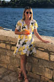 I loved this dress and got so many compliments on it. It's a little short and I'm 5'3". - Caitlin Z.
