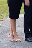 I wore these to all of my weddings this summer (indoor and outdoor). They were very comfortable, true to size, and a perfect height! - Kasie P.