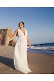 I used this dress for my Malibu elopement. I felt like a goddess in this dress. It fit perfect. - Crystal O.