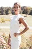 I wore this dress for my Bridal Shower and It was amazing I received lots of complements. This dress is very comfortable and if you like showing off your back its perfect! Very Happy with my purchase.
Kelly M. - Diane M.