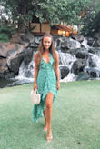 I got so many compliments on this dress! It very flattering and I adore the asymmetrical skirt line. - Diana M.