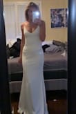 I absolutely love this dress. It fits like a glove without restricting you, and the material is comfortable allowing for free flowing fun movement. I would buy again in another color ... if you're contemplating this dress for any event, go for it! - Alissa B.